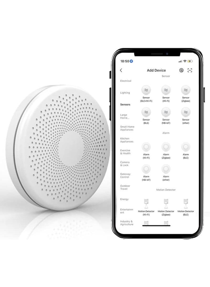 UanTii 2 In 1 Carbon Monoxide & Smoke Alarm Fire Alarm Smoke Detector - Image 1